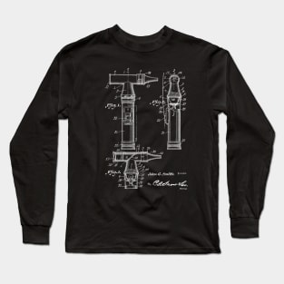 Otoscope Vintage Patent Drawing Long Sleeve T-Shirt